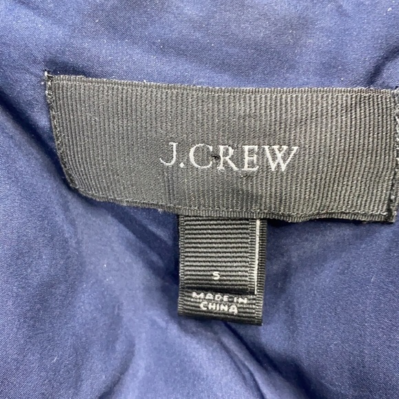 J.Crew Down Feather Navy Blue Puffer Vest Small - Picture 7 of 8